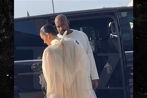 Kanye West and Fully-Clothed Bianca Censori Show Up At Italian Airport