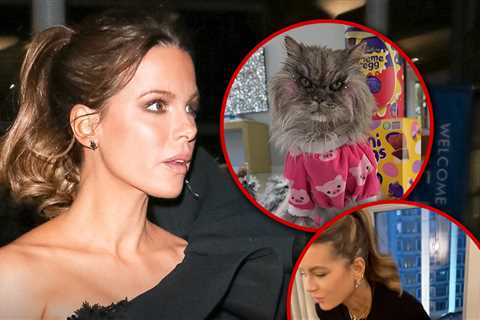 Kate Beckinsale Moons a London Department Store in Instagram Post