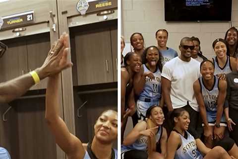 Usher Hangs Out With Angel Reese, Chicago Sky After Win Over LV Aces