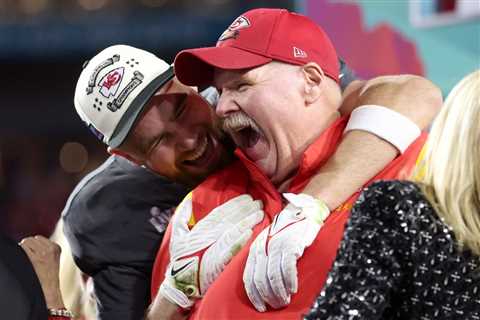 Andy Reid Jokes That Travis Kelce Is Taylor Swift’s ‘Waterboy’ on the Eras Tour