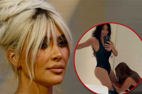 Kim Kardashian Needs Khloe's Help To Fit Into Bodysuit In Funny Bathroom Video