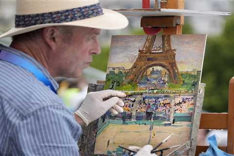 Meet the artist whose job is to paint beach volleyball at the 2024 Olympics