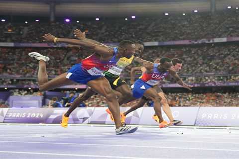 USA’s Grant Holloway gets redemption with his first Olympic gold in 110m hurdles