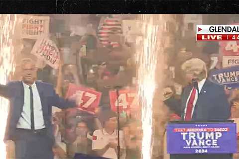 Robert F. Kennedy Jr. Makes WWE Style Entrance At Donald Trump Rally