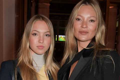 Kate & Lila Moss Have Mother-Daughter Twinning Moment at PFW 2024