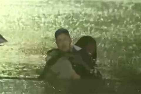 Fox News Reporter Saves Woman From Hurricane Helene Flood