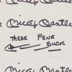 Mickey Mantle One-Of-A-Kind Autograph Hits Auction Block, 'These Pens Suck'