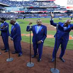 My girl! Temptations perform epic live rendition of new Mets anthem