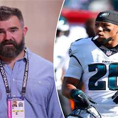 Jason Kelce dumbfounded by Giants fans’ Saquon Barkley hate