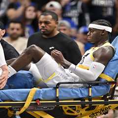 Jazz’s Taylor Hendricks suffers gruesome leg injury that requires stretcher in shocking scene