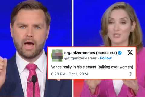 The Sexism Just Oozes Out Of J. D. Vance: People Are Calling Out Vance For Speaking Over The VP..