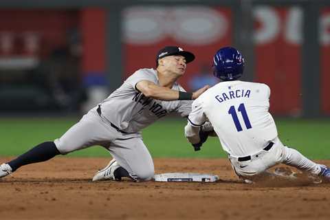 Yankees and Royals ratchet up intensity as benches clear after Anthony Volpe’s hard tag