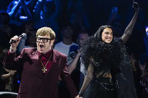 Elton John Duets 'Cold Heart' With Dua Lipa in London