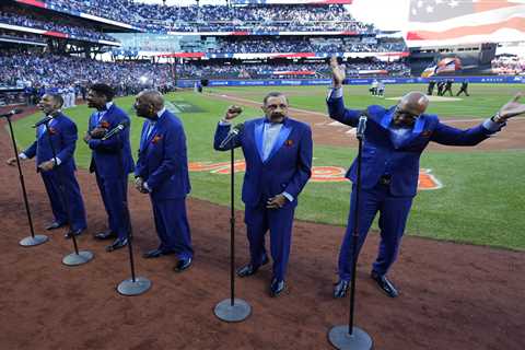 My girl! Temptations perform epic live rendition of new Mets anthem