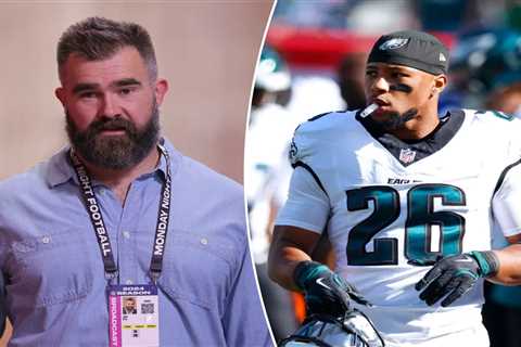 Jason Kelce dumbfounded by Giants fans’ Saquon Barkley hate