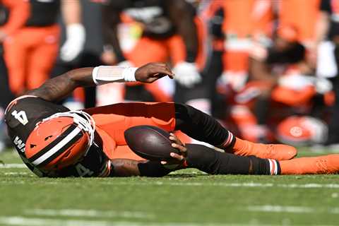 Video shows moment Browns QB Deshaun Watson suffered feared season-ending Achilles injury