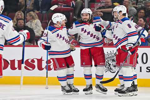 Rangers demolish Canadiens with seven-goal frenzy as point streak hits six games