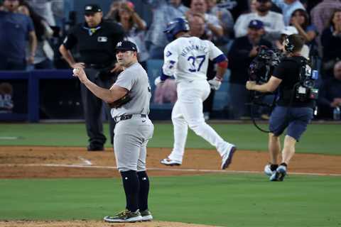 Carlos Rodon crumbles early as Dodgers tag Yankees starter in Game 2