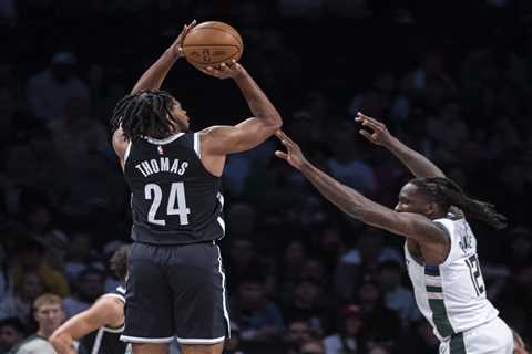 Cam Thomas takes over as Nets rout Bucks for first win