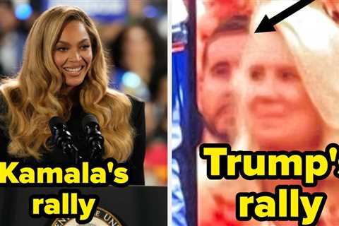 Famous People Who Attended Kamala Harris' Big Rally Vs. Famous People Who Attended Donald Trump's..