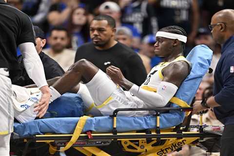 Jazz’s Taylor Hendricks suffers gruesome leg injury that requires stretcher in shocking scene