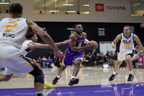 Bronny James’ hyped G League debut brings out LeBron James, Anthony Davis