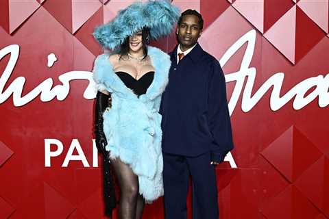 Rihanna and A$AP Rocky Couple Up at London Fashion Awards