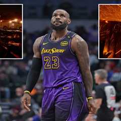 LeBron James sends message to those affected by LA wildfires as NBA postpones second Lakers game