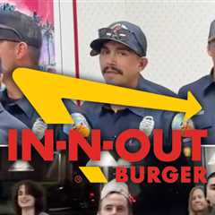 Los Angeles Firefighters Get Applause at Emotional In-N-Out Visit