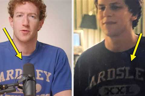 Mark Zuckerberg Apparently Bought Jesse Eisenberg's The Social Network T-Shirt, And I'm A Little..