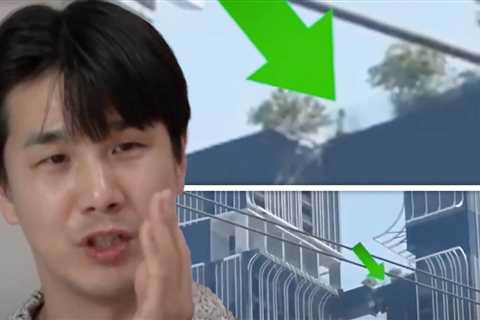 Terrifying Video Shows Man Crossing Broken Skybridge in Bangkok Earthquake