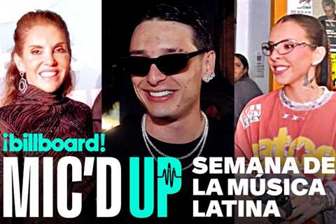 Peso Pluma Cooks? Watch Mic’d Up With Leila Cobo At Latin Music Week | Billboard Latin