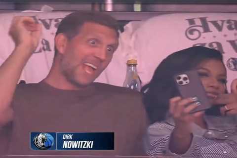 Dirk Nowitzki and Taylor Rooks reenact controversial Ja Morant celebrations