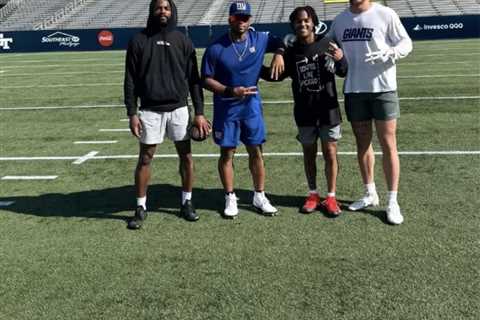 Russell Wilson getting to work with new Giants teammates after signing