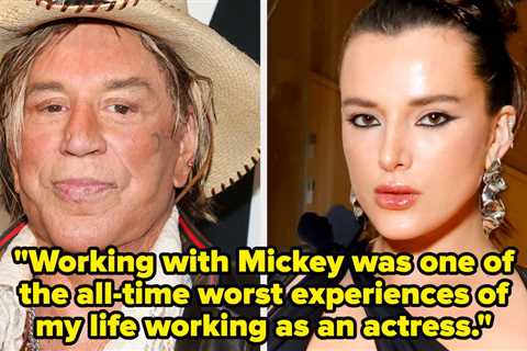 Mickey Rourke Responded To Bella Thorne's On-Set Misconduct Allegation