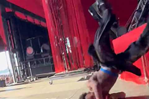 Singer d4vd Fails Backflip On Coachella Stage, Faceplants Hard