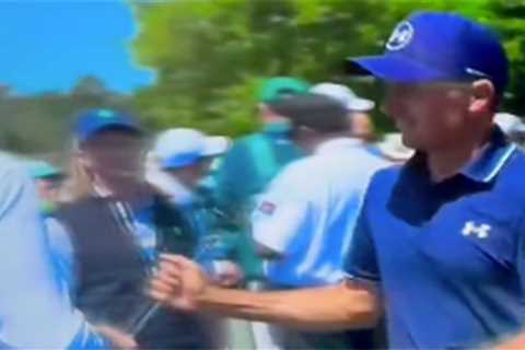 Jordan Spieth’s club collides with patron’s privates in viral Masters moment