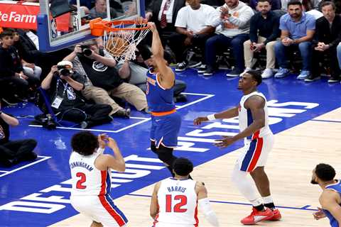 Knicks escape for thrilling Game 3 win over Pistons to retake series lead