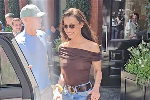 Bella Hadid Wears Sexy Sheer Outfit While Out in New York