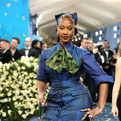 Tems Steps Out in Colorful Ankara Gown & Matching Umbrella at 2025 Met Gala