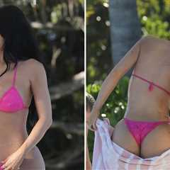Kylie Jenner Shows Off Body in Pink Bikini During Turks & Caicos Getaway