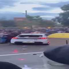 Three hospitalized after car crashes into fans at Barcelona-Espanyol soccer match in terrifying..