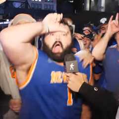Knicks’ Karl-Anthony Towns shades Celtics with shirt during Subway Series appearance