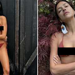 Irina Shayk -- Nothin' But My Red-Hot Bikini N' Boots!