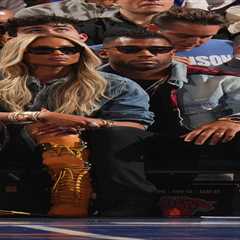 Russell Wilson and Ciara, Timothee Chalamet on a stacked celebrity row for Game 2 of Knicks-Pacers
