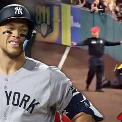 Yankees Fan Roughed Up By Security After Running Onto Field