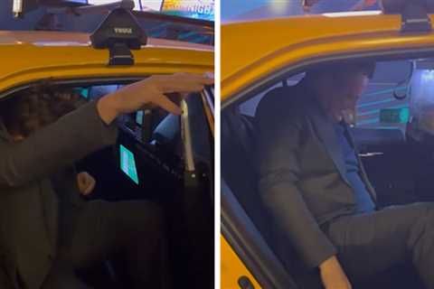 Vince Vaughn Struggles to Get Into Cab After Night Out in NYC