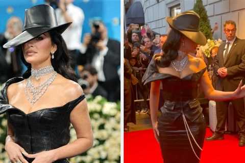 Kim Kardashian Looked Beyond Unimpressed When Her Security Guard Accidentally Stepped On Her Met..