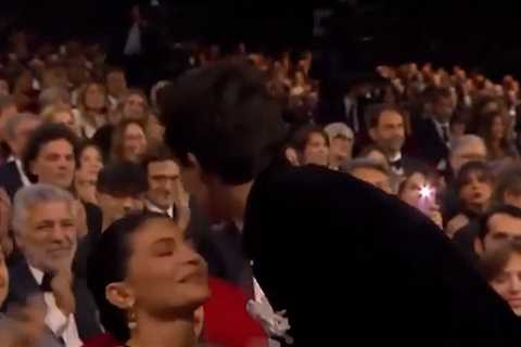 Kylie Jenner's BF Timothée Chalamet Awkwardly Swerves Kiss, on Camera