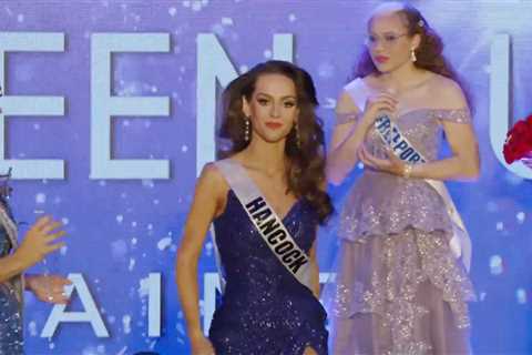 Jordon Hudson sports sour look on her face after failing to win Miss Maine USA pageant in front of..
